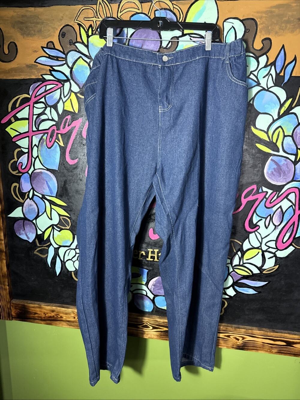 Jeans Size 48 (3XL? See desc), 29.5" Inseam, Dark Wash